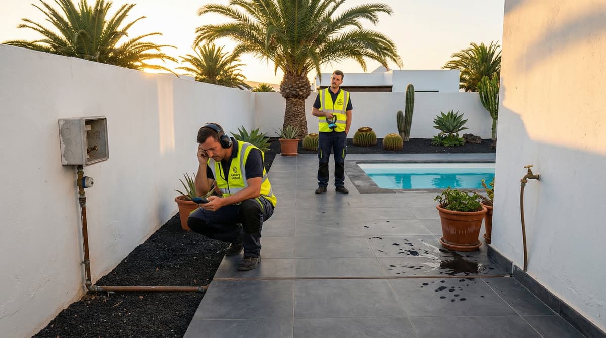 Lanzarote villa protected by LeakGuard water monitoring