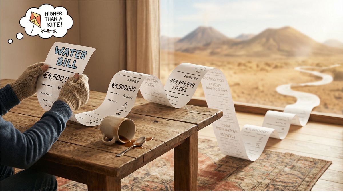 Water bill shock - higher than a kite